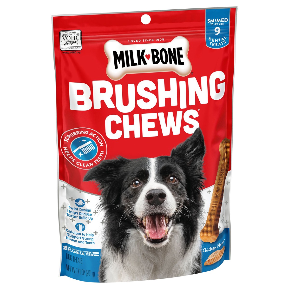 slide 8 of 8, Milk-Bone Milkbone Small Medium Brushing Chews 9Ct, 7.1 oz