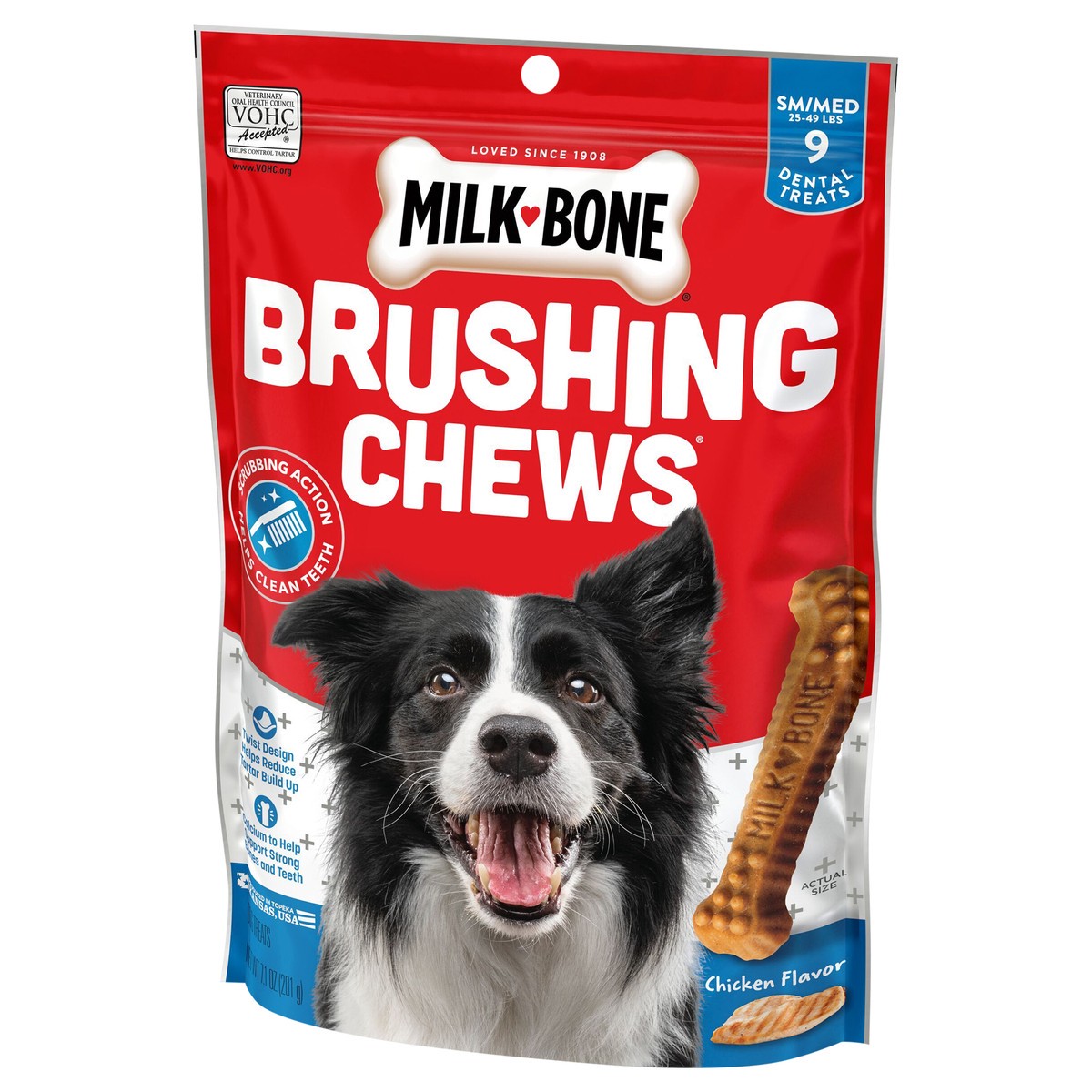 slide 4 of 8, Milk-Bone Milkbone Small Medium Brushing Chews 9Ct, 7.1 oz