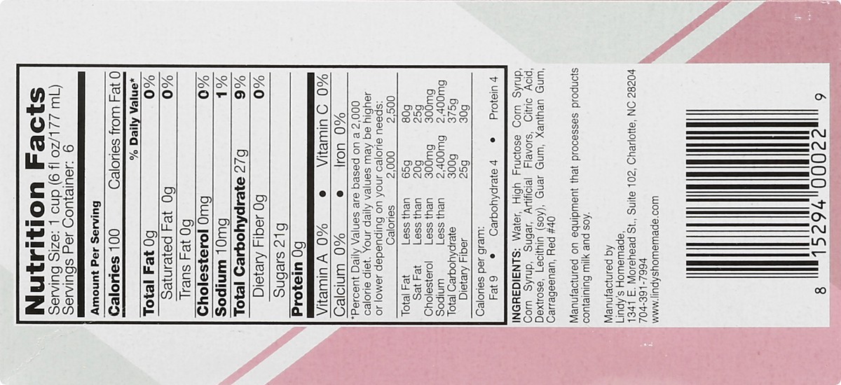 slide 4 of 13, Lindys Italian Ice 6 ea, 6 ct