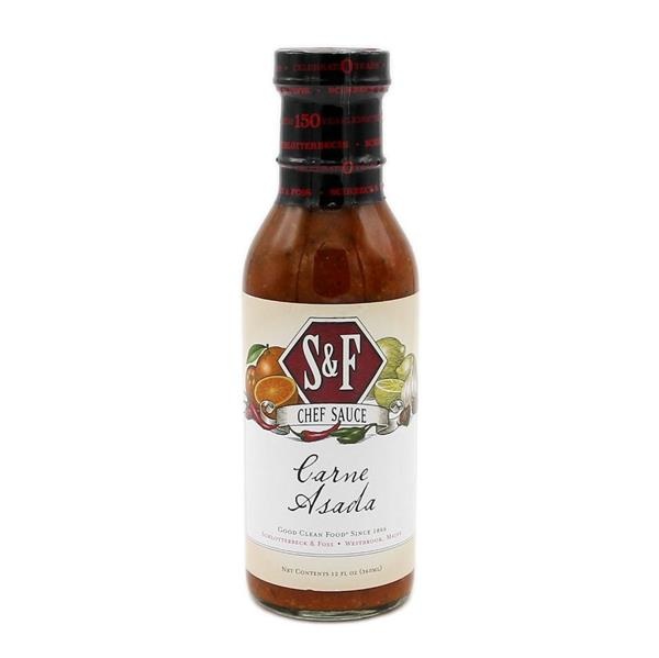 slide 1 of 1, Schlotterbeck & Foss Carne Asada Sauce, 14.4 oz