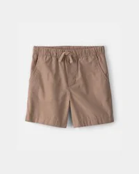 Carters Boys Canvas Shorts - Dark Khaki Brown 5