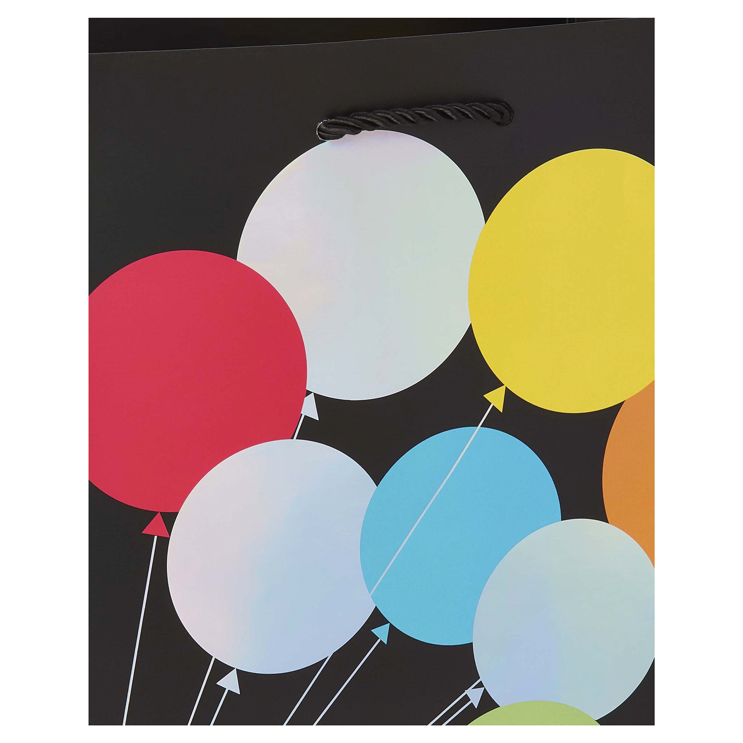 slide 2 of 3, American Greetings Medium Gift Bag, Multicolored Balloons, 1 ct