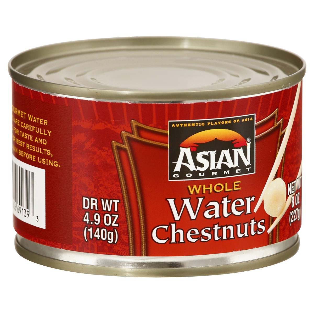 slide 2 of 9, Asian Gourmet Water Chestnuts, 8 oz