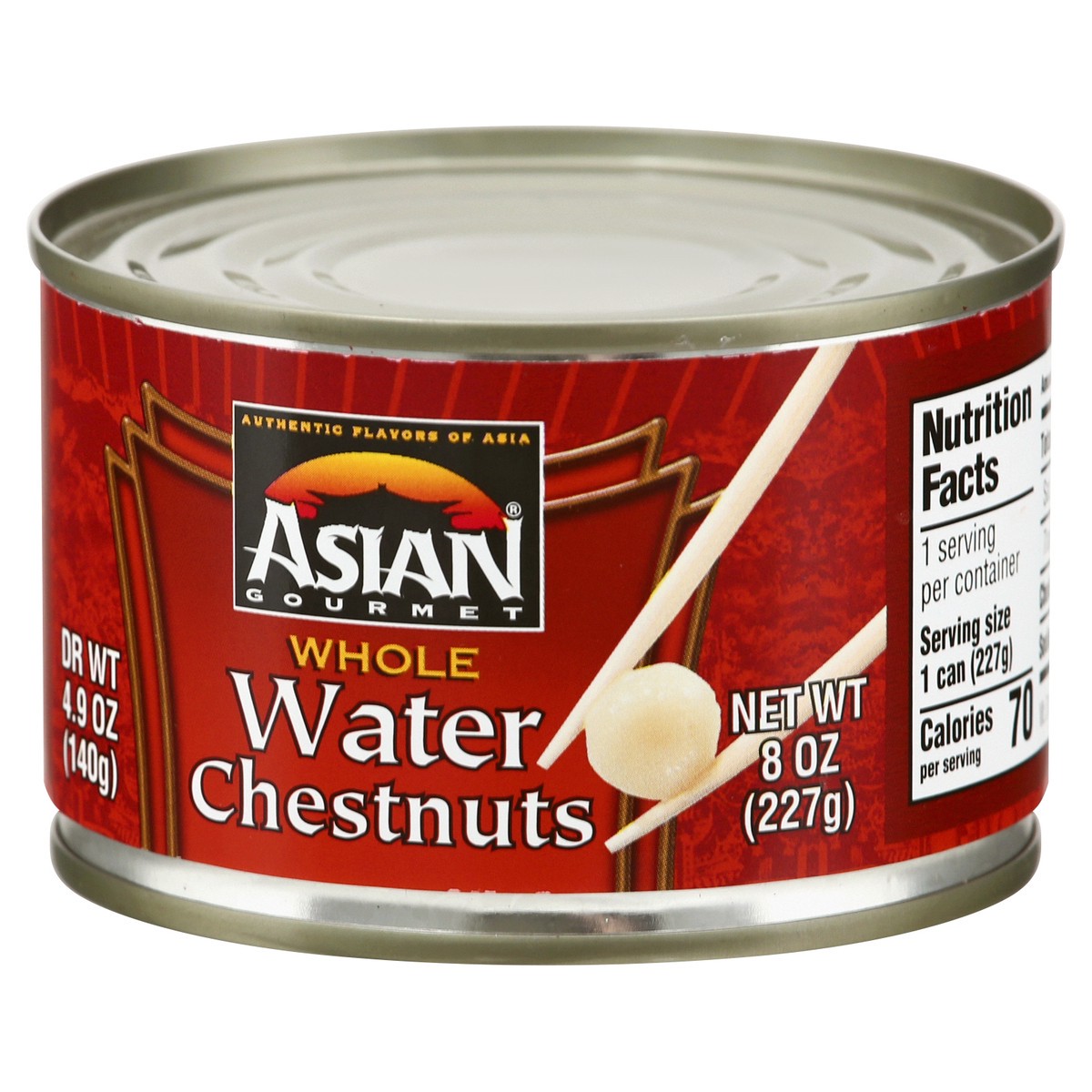 slide 3 of 9, Asian Gourmet Water Chestnuts, 8 oz