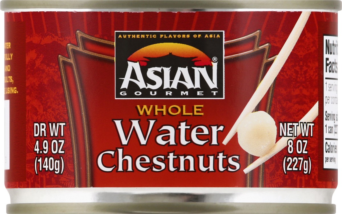 slide 6 of 9, Asian Gourmet Water Chestnuts, 8 oz