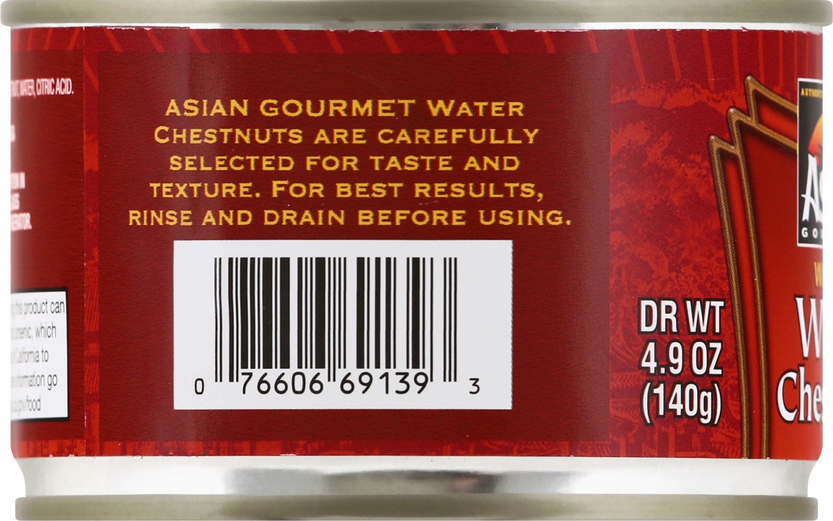 slide 7 of 9, Asian Gourmet Water Chestnuts, 8 oz