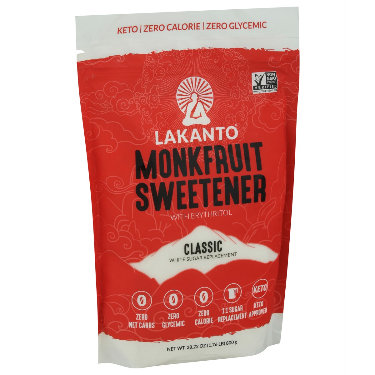 slide 8 of 9, Lakanto Classic Monkfruit Sweetener with Erythritol 28.22 oz, 28.22 oz