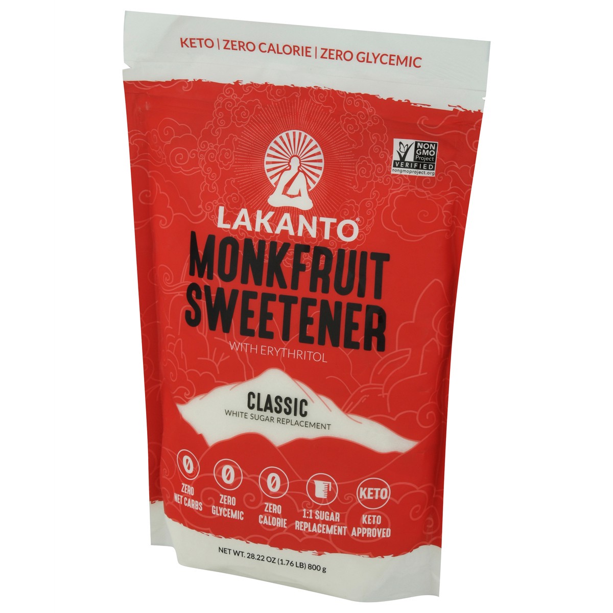 slide 3 of 9, Lakanto Classic Monkfruit Sweetener with Erythritol 28.22 oz, 28.22 oz