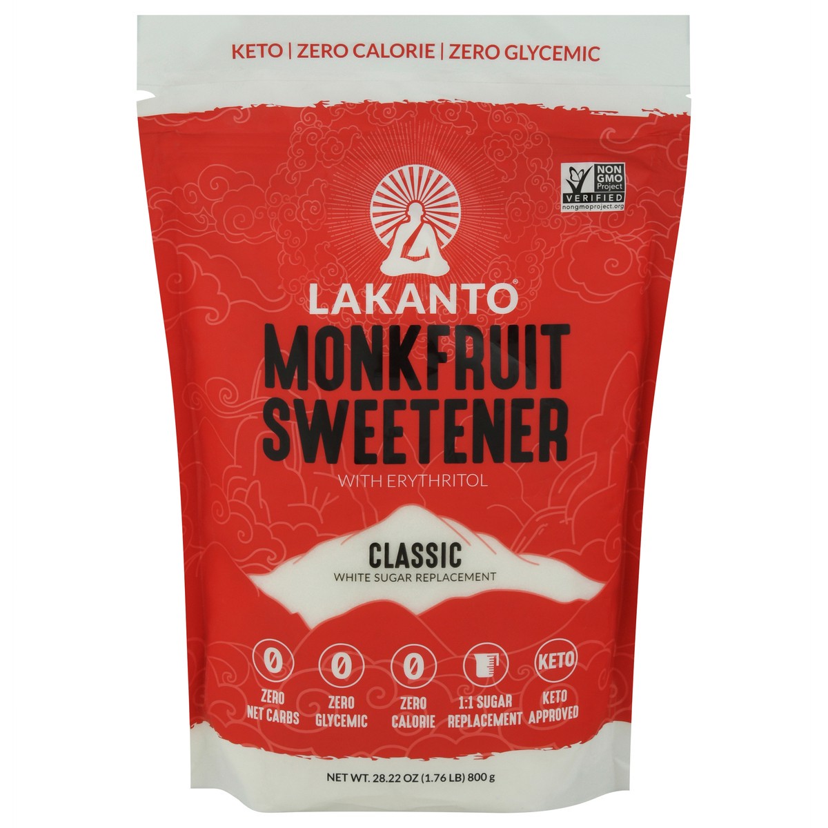slide 1 of 9, Lakanto Classic Monkfruit Sweetener with Erythritol 28.22 oz, 28.22 oz