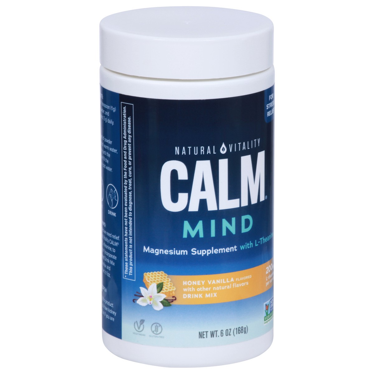 slide 4 of 10, Natural Vitality Mind Honey Vanilla Drink Mix 6 oz, 6 oz