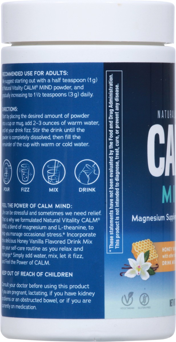 slide 6 of 10, Natural Vitality Mind Honey Vanilla Drink Mix 6 oz, 6 oz