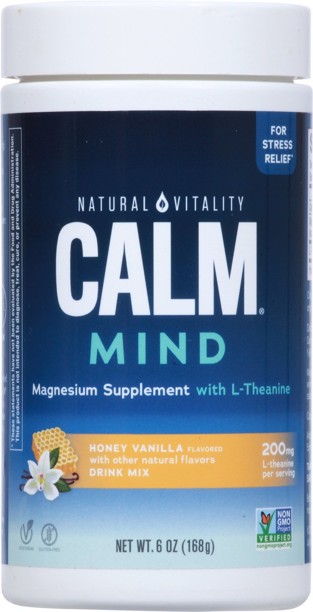 slide 2 of 10, Natural Vitality Mind Honey Vanilla Drink Mix 6 oz, 6 oz