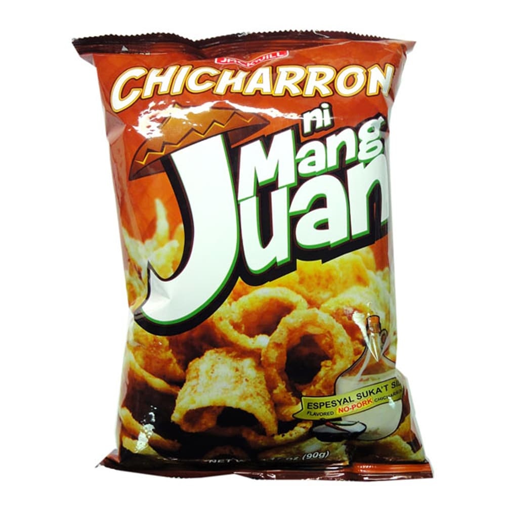 slide 1 of 1, Jack 'N Jill Espesyal Suka'T Sili Ni Mang Juan No-Pork Chicharron, 3.17 oz