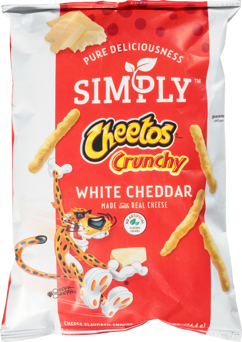 slide 4 of 12, Cheetos Simply Crunchy White Cheddar Cheese Flavored Snacks 2.625 oz, 2.62 oz