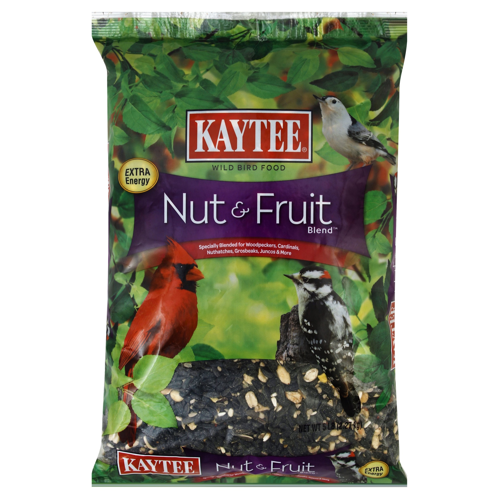 slide 1 of 1, Kaytee Nut & Fruit Blend Wild Bird Food, 5 lb
