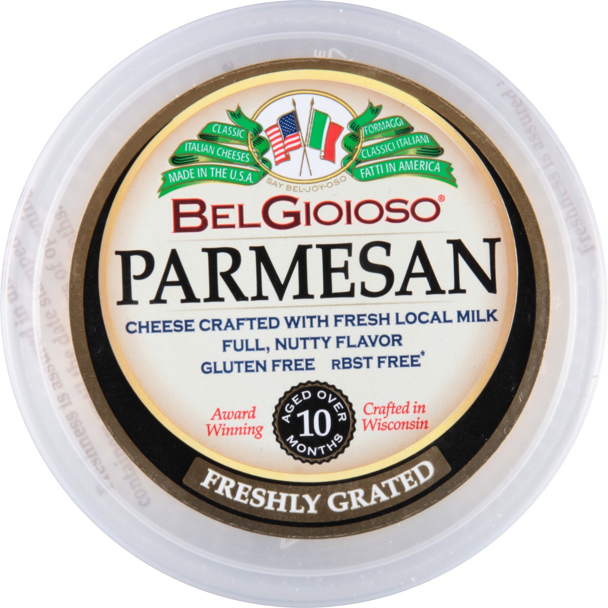 slide 4 of 13, BelGioioso Freshly Grated Parmesan Cheese, 1 ct