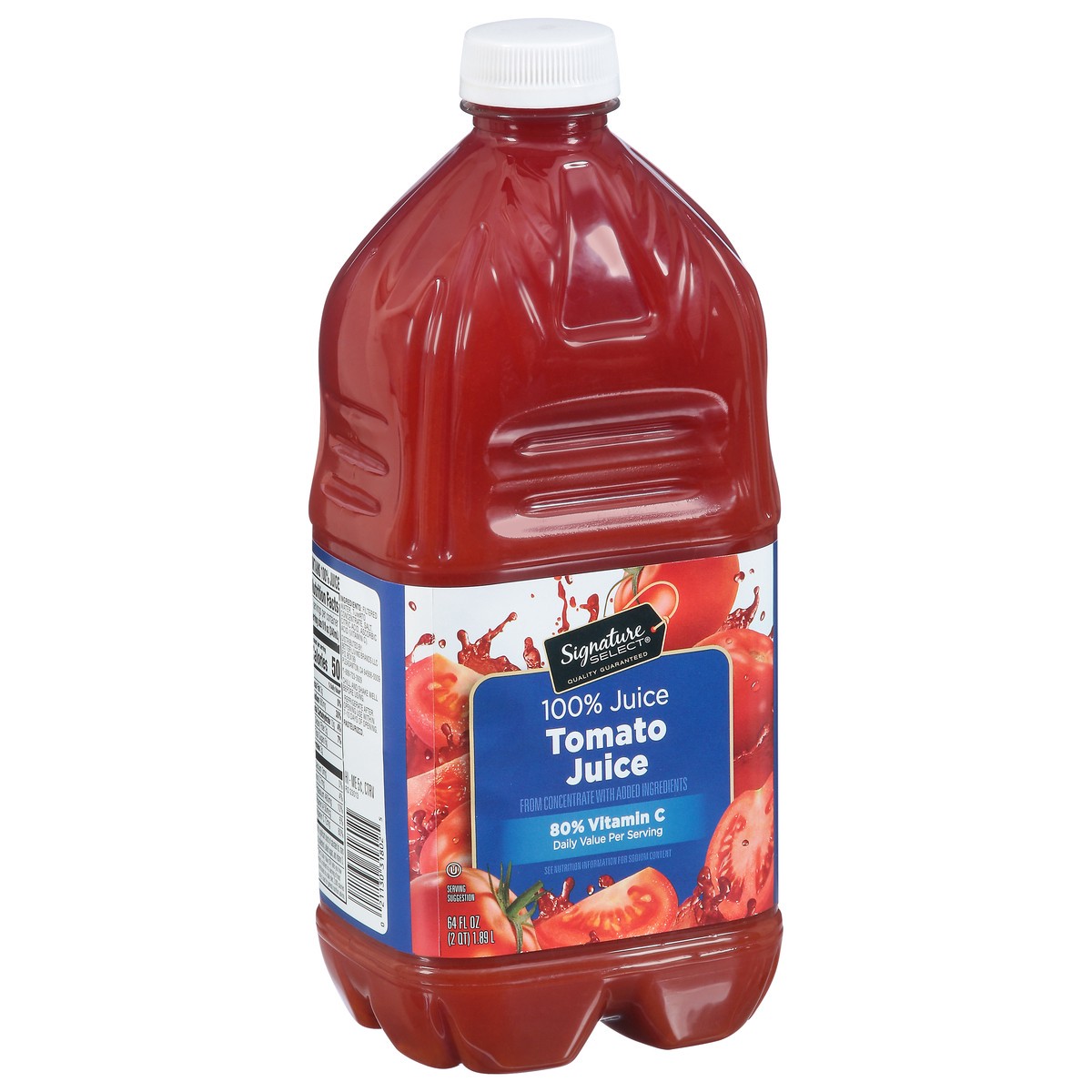 slide 2 of 9, Signature Select Tomato 100% Juice 64 fl oz,