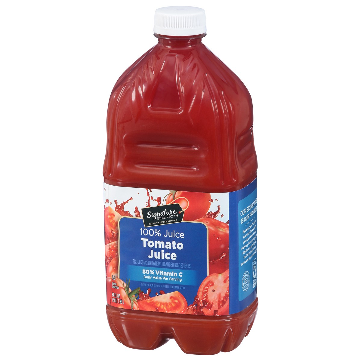 slide 3 of 9, Signature Select Tomato 100% Juice 64 fl oz,