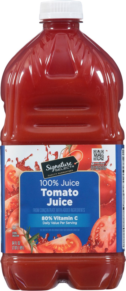 slide 5 of 9, Signature Select Tomato 100% Juice 64 fl oz,