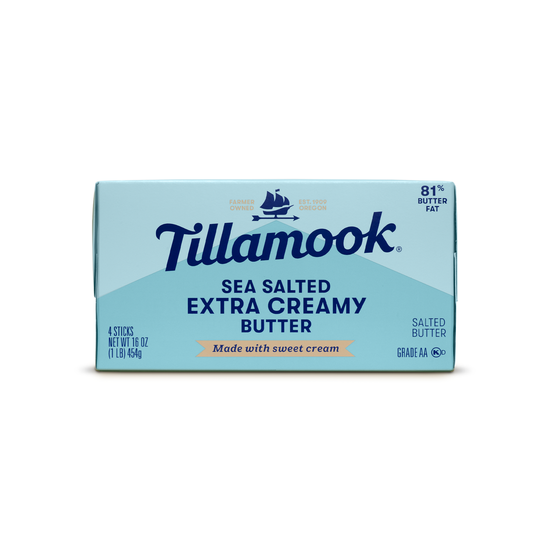 slide 1 of 5, Tillamook Extra Creamy Salted Butter, 16oz, 454 g