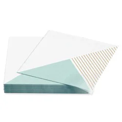 American Greetings Lunch Napkins Three Design On White