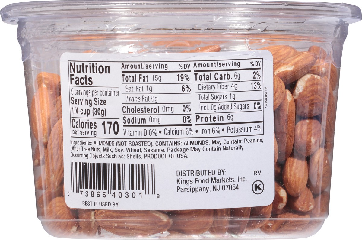 slide 3 of 13, Klein Natural Raw Almonds - 9.5 Oz, 9.5 oz