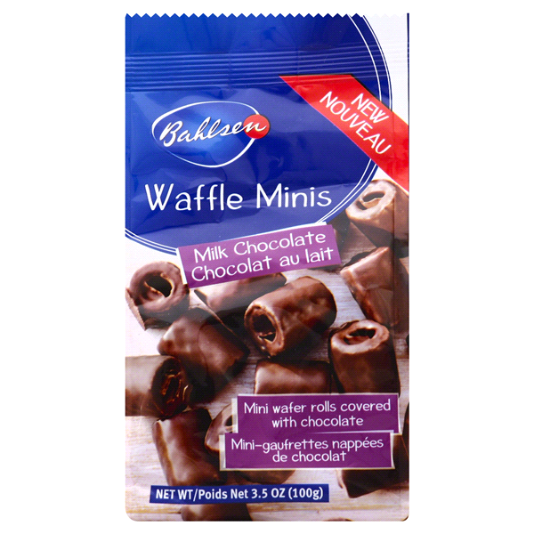 slide 1 of 1, Bahlsen Milk Chocolate Waffle Minis, 3.5 oz