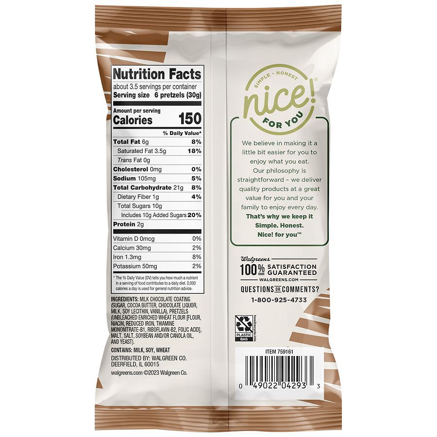 slide 4 of 5, Nice! Milk Chocolate Pretzels, 3.5 oz