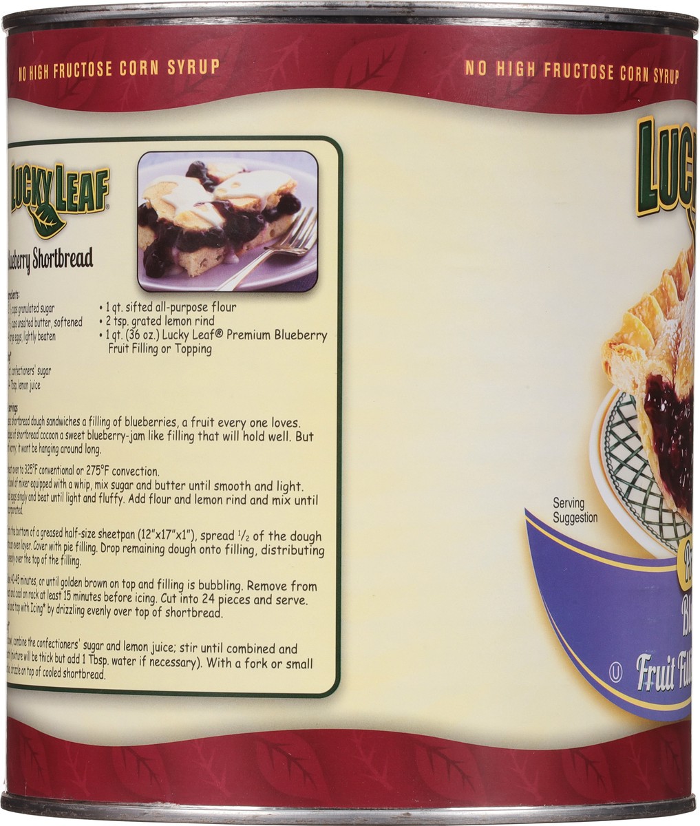 slide 6 of 12, Lucky Leaf Premium Blueberry Fruit Filling 116 oz, 116 oz