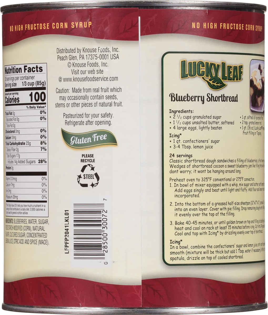 slide 10 of 12, Lucky Leaf Premium Blueberry Fruit Filling 116 oz, 116 oz