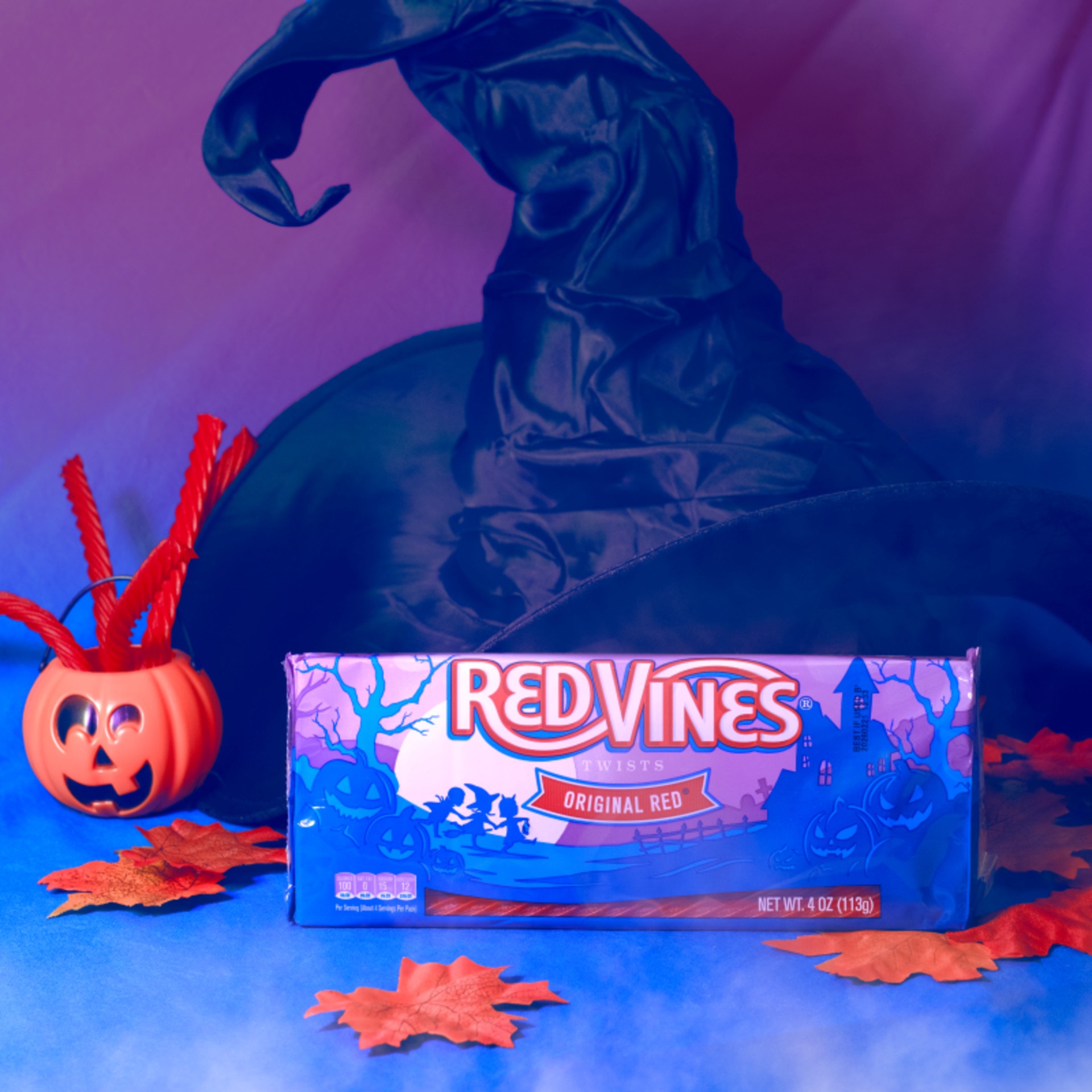 slide 5 of 5, Red Vines Original Red Halloween Twists, 4oz Tray, 4 oz