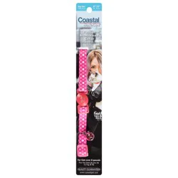 Safe Cat Fashion Adjustable Breakaway Collar, Pink Dots, 3/8" x 8"-12"