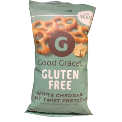 Good Graces Gluten Free Tiny Twist Pretzels, White Cheddar
