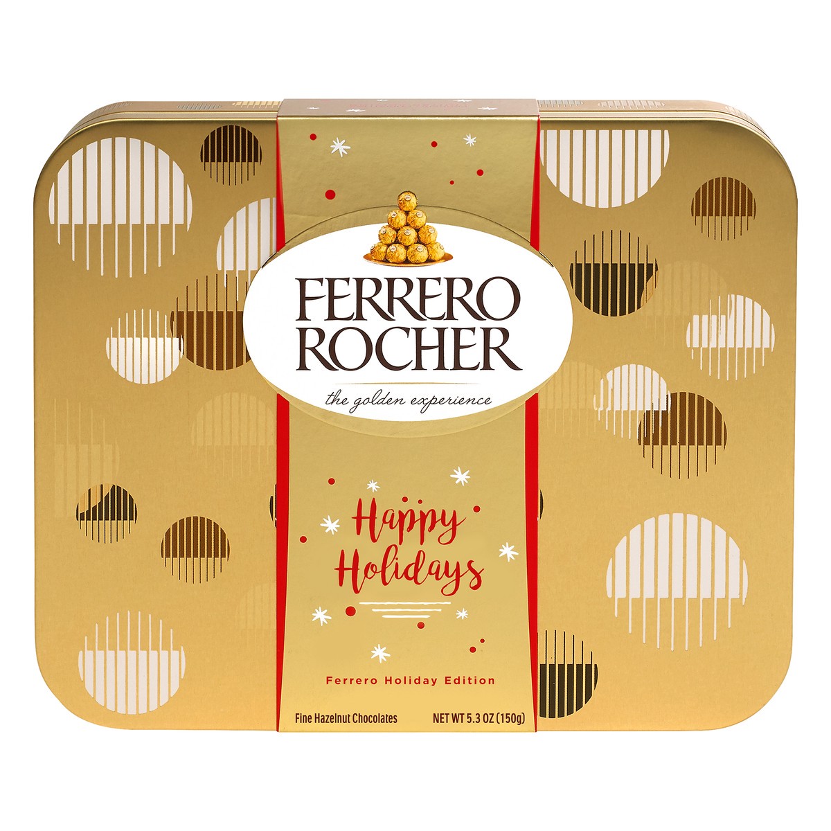 slide 7 of 7, Ferrero Rocher Happy Holidays Fine Hazelnut Chocolates 5.3 oz, 5.3 oz