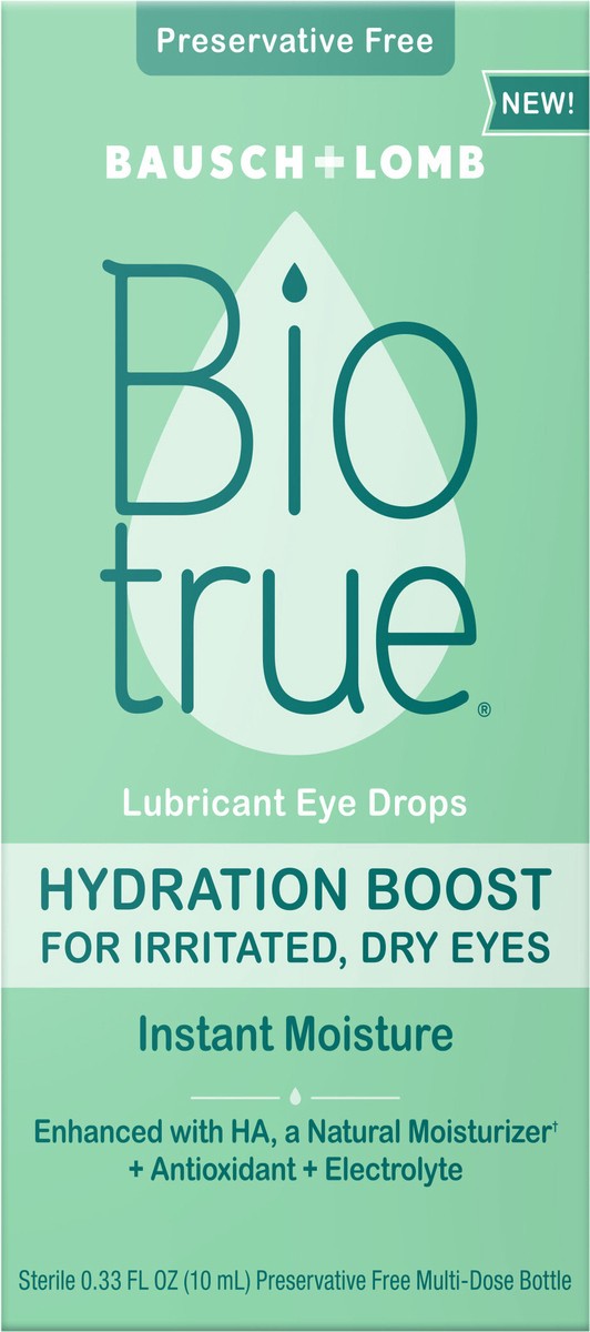 slide 2 of 7, Biotrue Hydration Boost for Dry Eyes 10mL, 0.33 fl oz