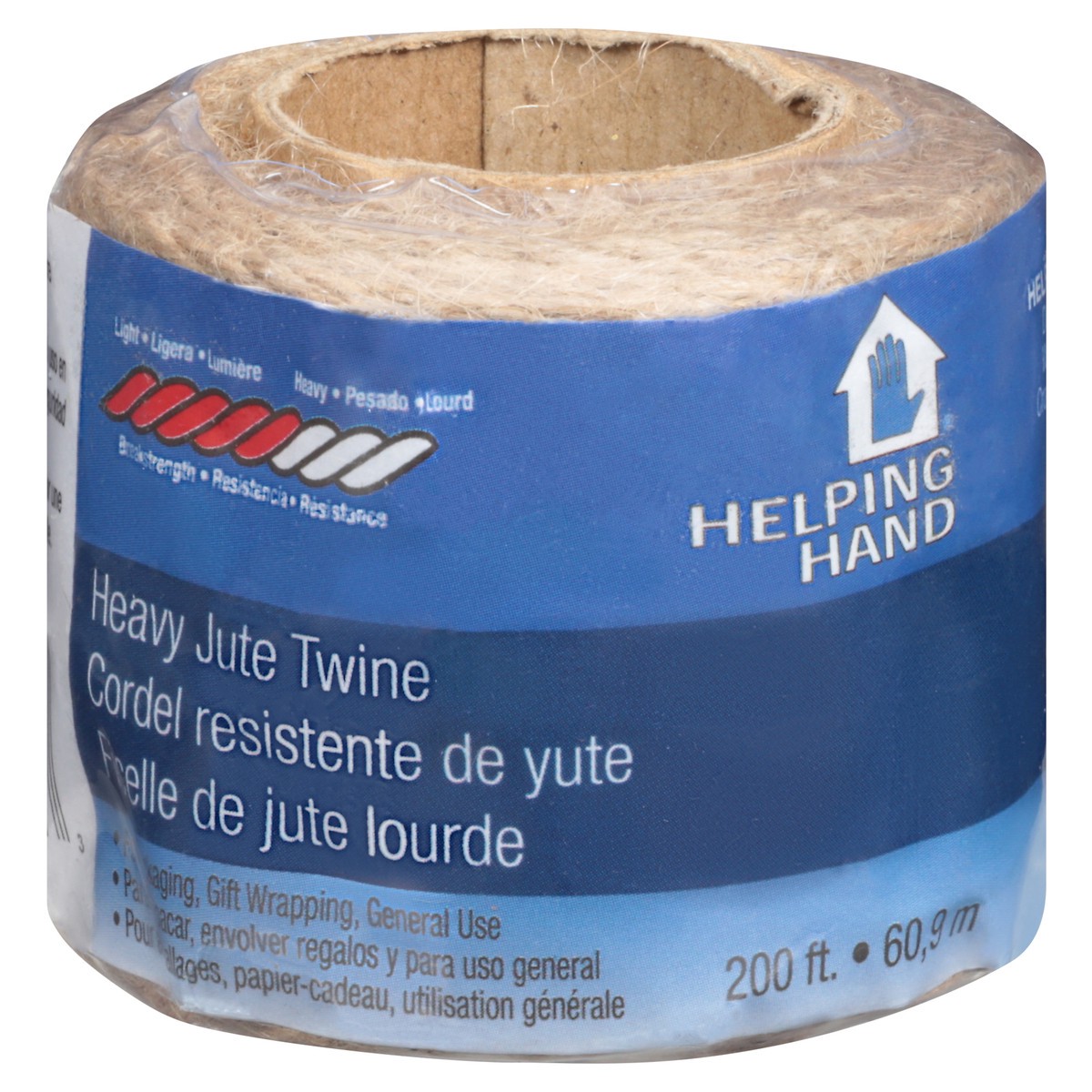 slide 9 of 9, Helping Hand Heavy Jute Twine - Each, 200 ft