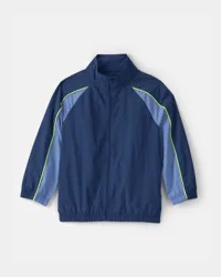 Carters Boys Colorblock Active Windbreaker - Blue Navy 14
