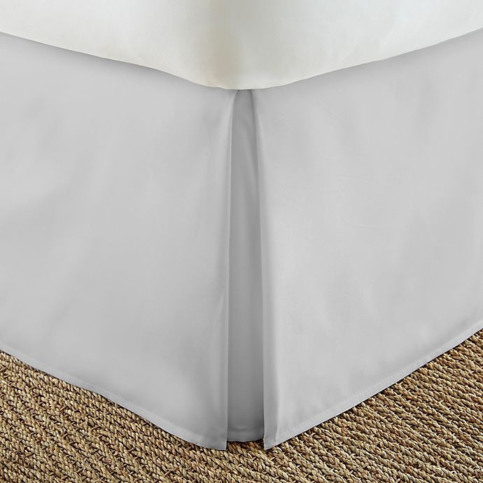 slide 1 of 1, Home Collection Pleated Full Bed Skirt - Light Grey, 1 ct