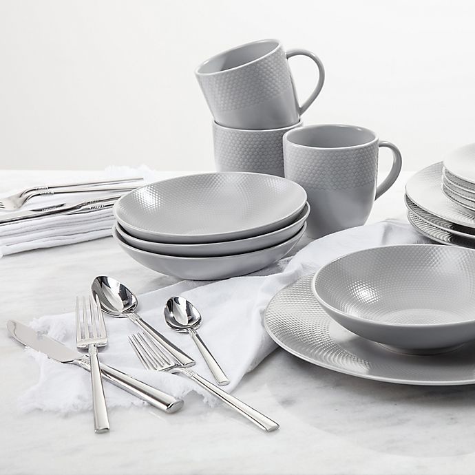 slide 6 of 9, Fortessa Trilliant Dinnerware Set - Stone, 16 ct