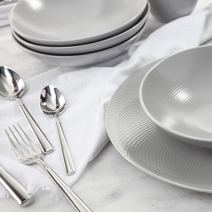 slide 8 of 9, Fortessa Trilliant Dinnerware Set - Stone, 16 ct