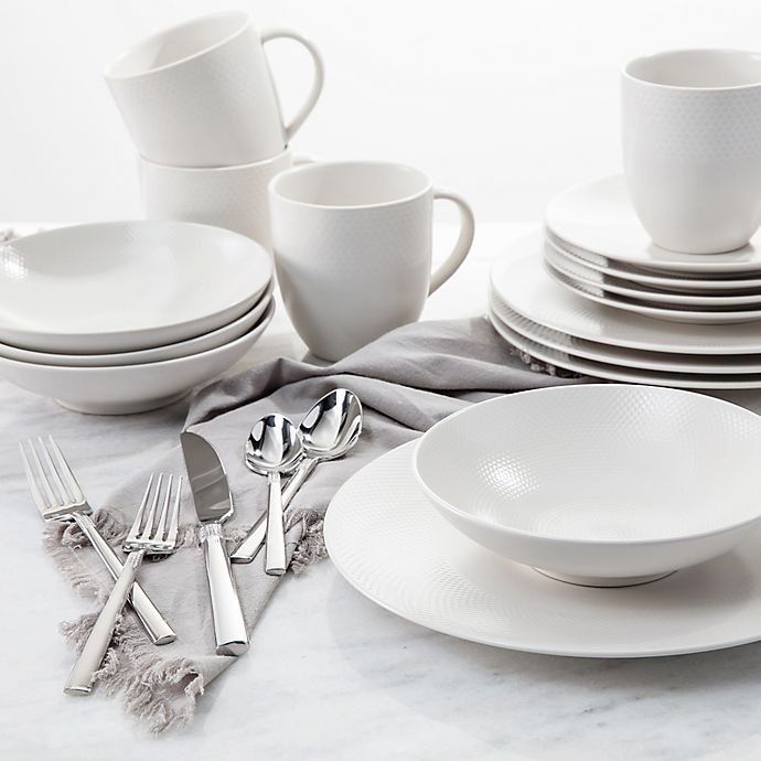 slide 5 of 7, Fortessa Trilliant Dinnerware Set - Ivory, 16 ct