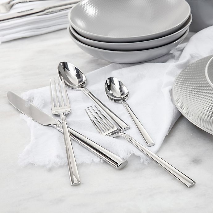 slide 9 of 11, Fortessa Trilliant Flatware Set, 42 ct