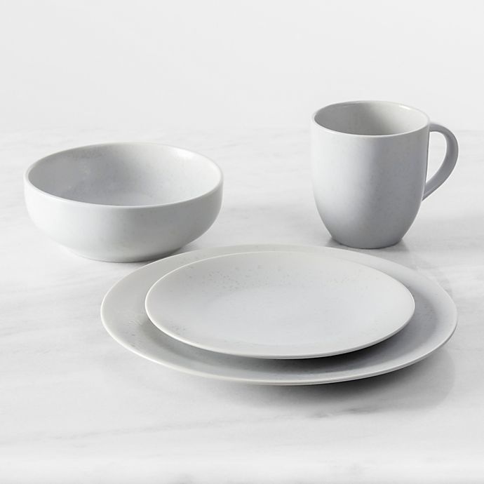 slide 3 of 3, Fortessa Rain Dinnerware Set - Pearl Gray, 16 ct