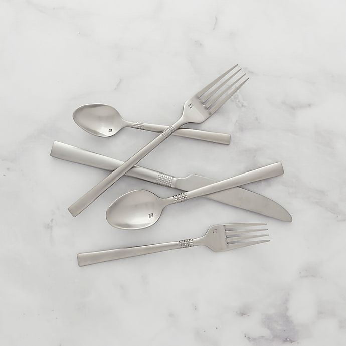 slide 2 of 4, Fortessa Trilliant Flatware Set, 20 ct