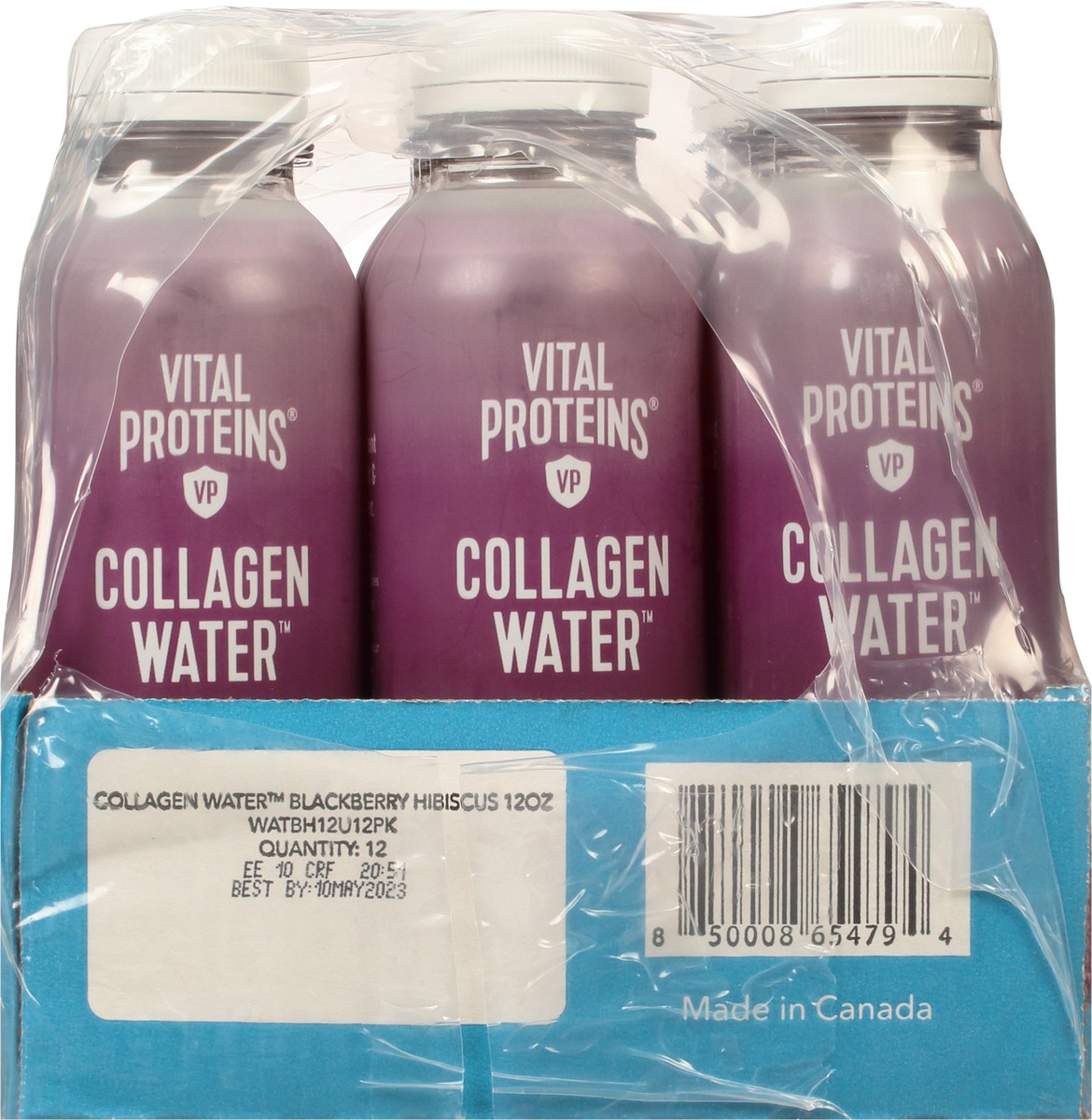 slide 6 of 14, Vital Proteins Blackberry Hibiscus Collagen Water 12 - 12 fl oz Bottles, 12 ct