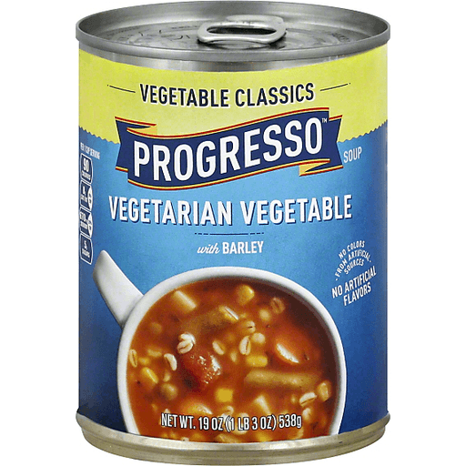 Progresso Vegetable Classics Vegetarian Vegetable with Barley Soup 19
