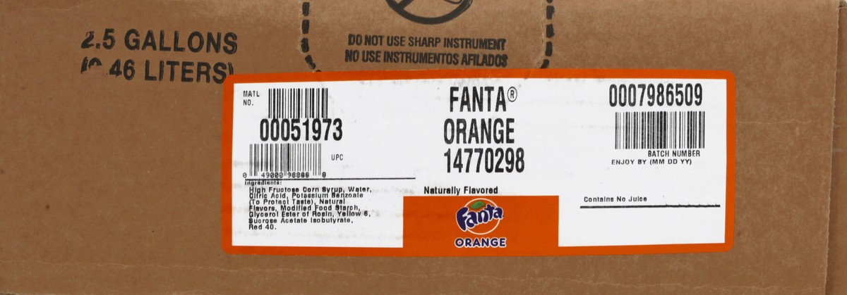 slide 3 of 12, Fanta Orange Soda- 2.5 gal, 2.5 gal