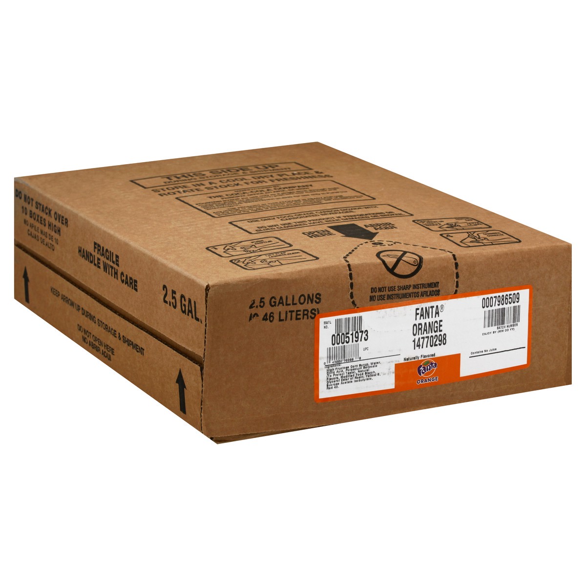 slide 12 of 12, Fanta Orange Soda- 2.5 gal, 2.5 gal