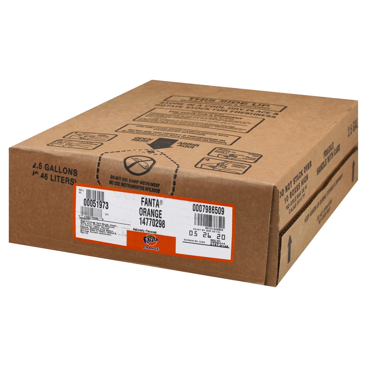 slide 11 of 12, Fanta Orange Soda- 2.5 gal, 2.5 gal