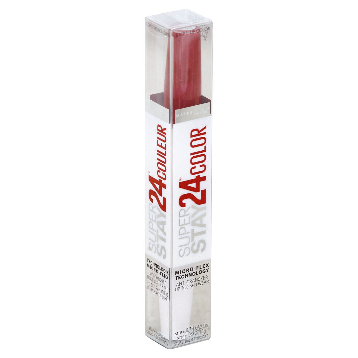 slide 7 of 7, Super Stay 24 Lip Color 10 Reliable Raspberry, 0.78 oz